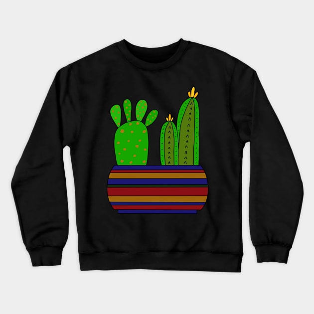 Cute Cactus Design #99: Enough Room For 2 Types Of Cacti Crewneck Sweatshirt by DreamCactus